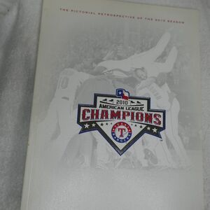 Texas Rangers 2010 AL Champions MLB Baseball Pictorial Retrospective